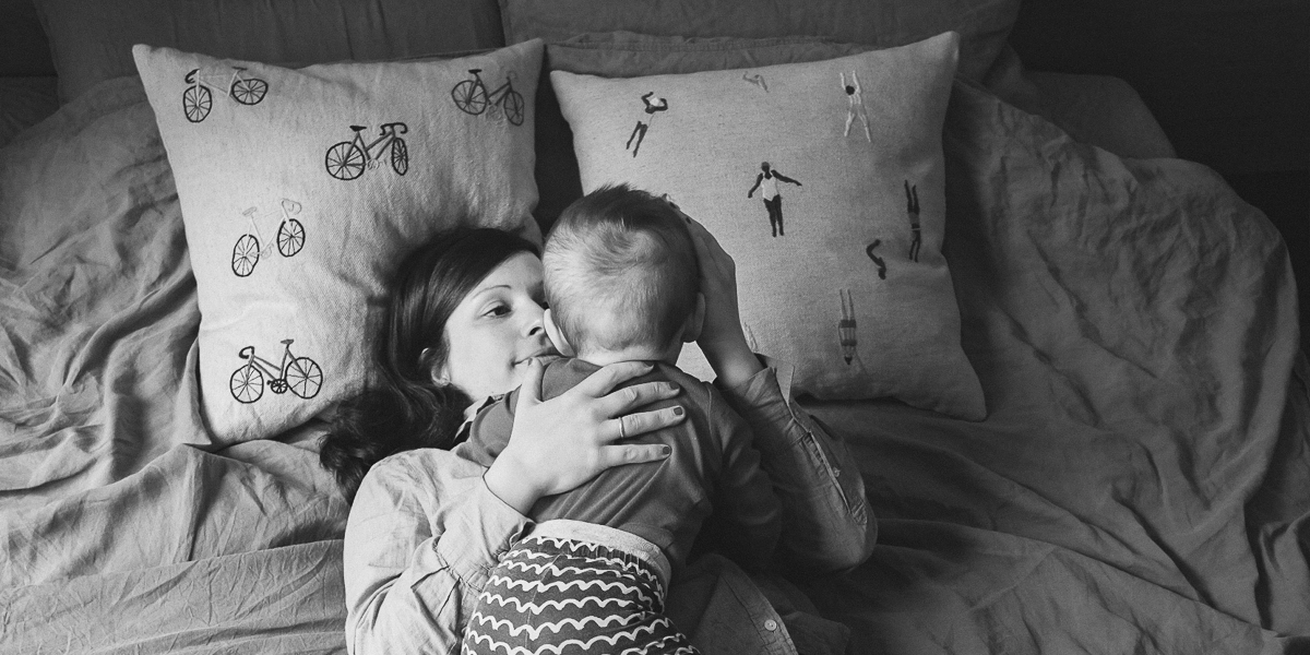 Gründerin Kmmrgrphy, Kuscheln mit Baby